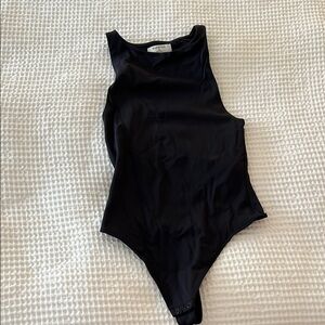 Black high neck bodysuit